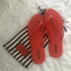 Orange Jelly thong flip flop